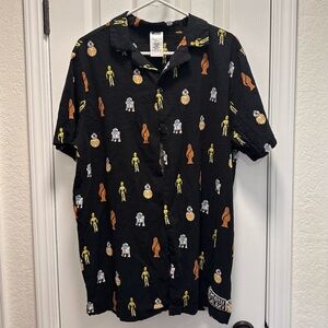 Disney Star Wars Men's "Greatest in the Galaxy" Button Up Shirt XL